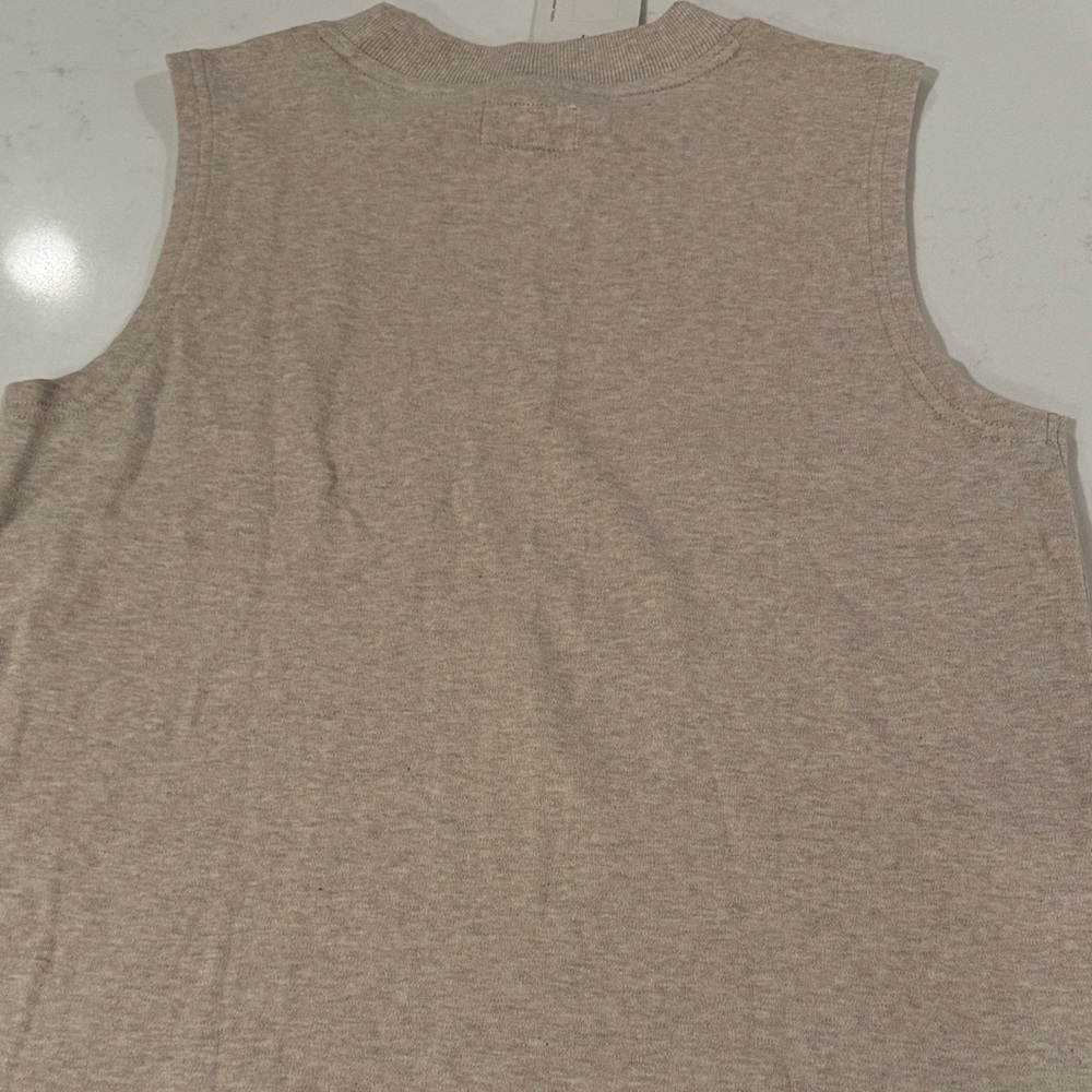 Pact Women's Soft Beige Sleeveless Tee - Picture 6 of 8